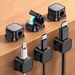 アマゾンtemu磁気吸引器デスクトップ壁掛けデータケーブル収納固定器ケーブルバックルプラグフック