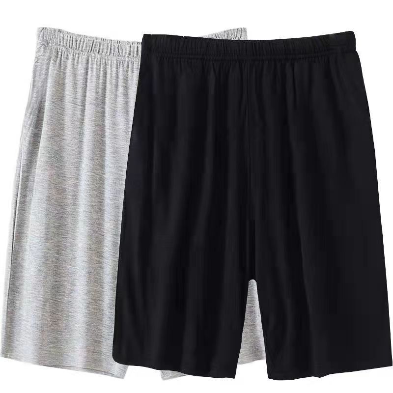 Men's Modal Pajama Pants Summer Thin Five-point Pants Loose 200 Jin Plus Large Size Shorts Casual Home
