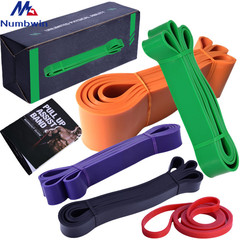 Fitness elastic circle wide rubber band circle squat thick circle pull-up training pull circle weight-bearing resistance band