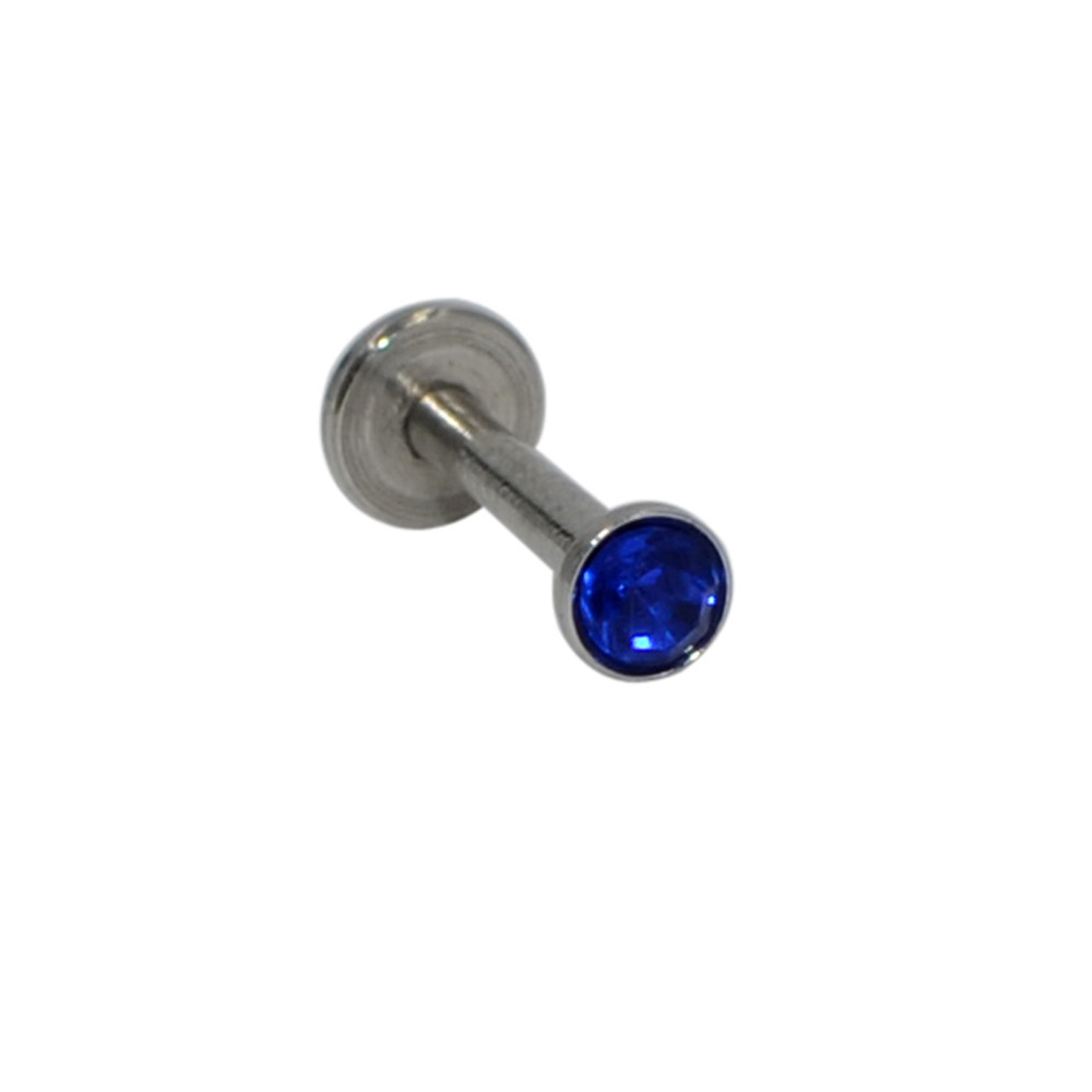 Personalized Stainless Steel Nose Piercing Stud With Rhinestone_voghion.com