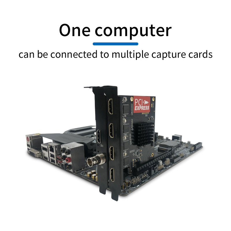 Tarjeta de captura HDMI de 4 vías multicanal HD 1080p video conferencia transmisión en vivo Director soporte VMIX streaming OBS
