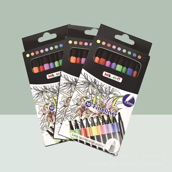 Hand-Painted Pen DIY Needle Pen Sketch Competition Hook Line Special Kidsren's School Special Art Signature Pen Set Gift