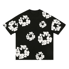 2023ファッショントレンド発泡プリントゆるいtシャツy 2kヒップホップ街頭服男女プルオーバーカジュアル上着