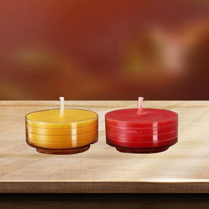 Mystic View Tibetan Yak Butter Lamp 4-hour smokeless unscented butter candle lamp long-lasting light