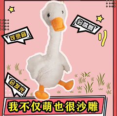 同款小黃鴨會跳舞小白鴨扭扭沙雕鴨會唱歌跳舞兒童生日禮物