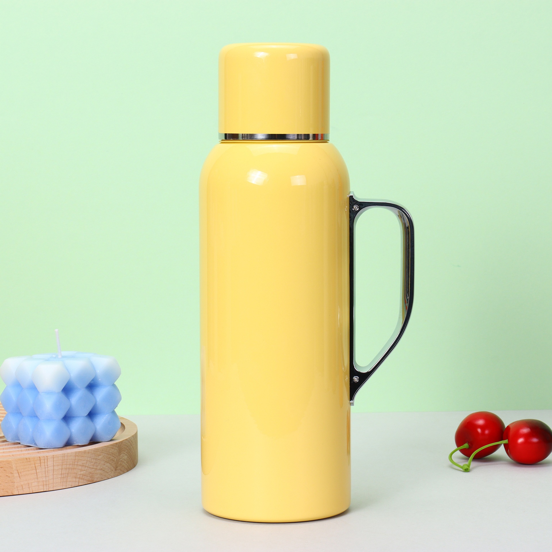 Grado materno-infantil 316 acero inoxidable termocalentador de temperatura mecánica inteligente hervir tetera de té portable separación de té taza de agua portátil