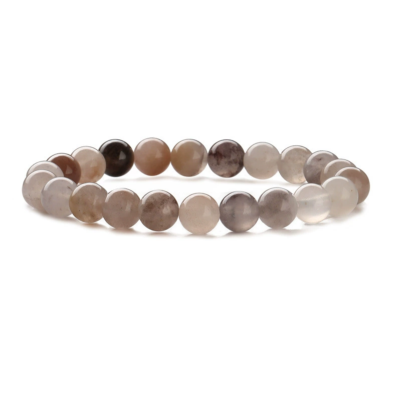 Agate бусирован bracelet? - need translation: Агатовая бусы браслет, 8 мм круглые бусины, европейский стиль, легковесный оптовый аксессуар