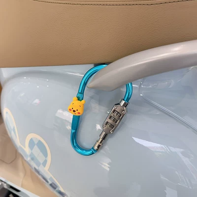 Helmet lock: girls, aluminum alloy password - aluminum-alloy-material-silver-winnie-the-pooh
