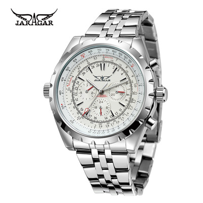 JARGAR watch calendar business affairs fully automatic Mechanical watch Men's watches man Hollow Mechanical watch