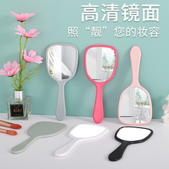 新品手柄鏡可印LOGO化妝鏡補妝隨身鏡美妝可愛小鏡子批發手持鏡子