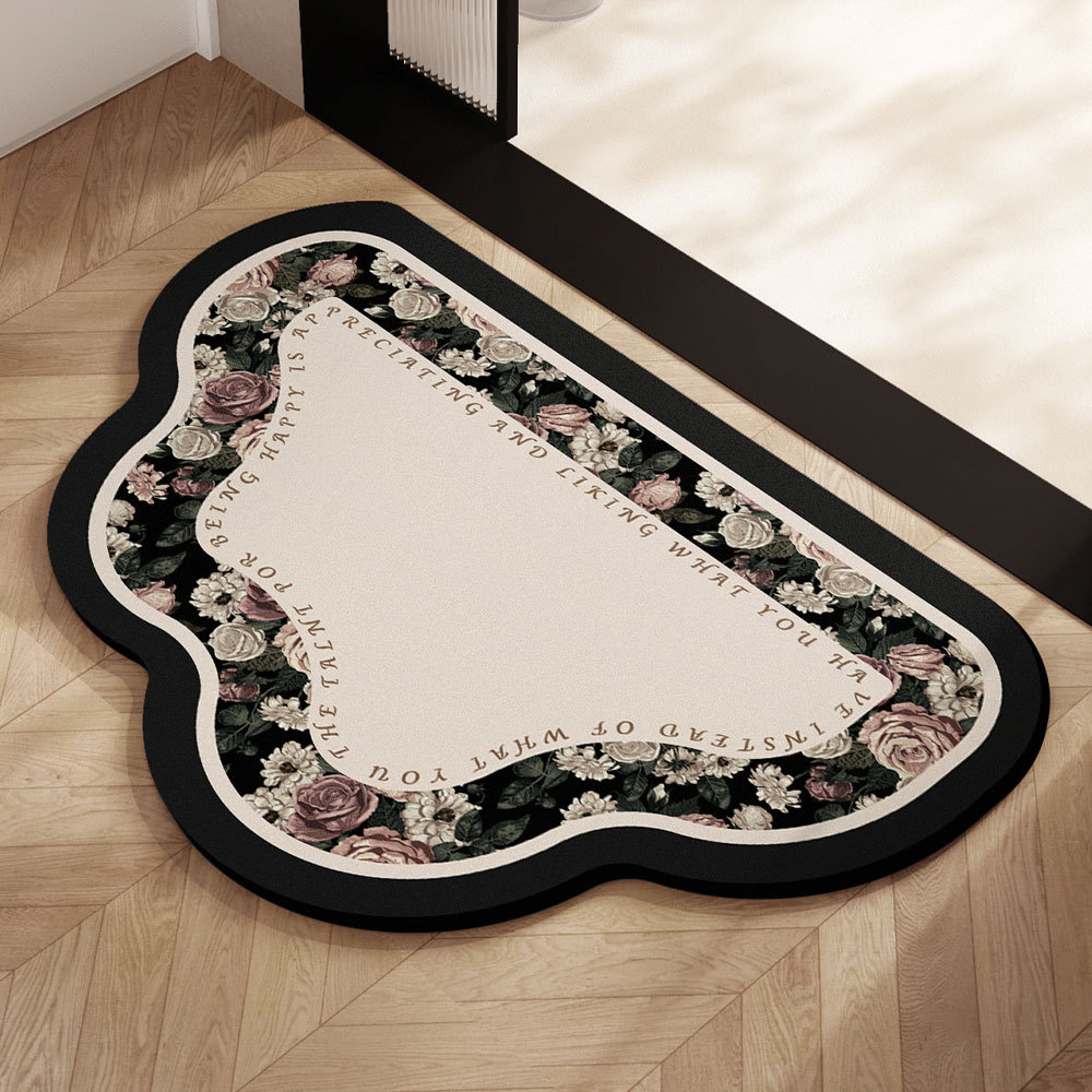 almohadilla de barro de diatomeas almohadilla absorbente de agua puerta de baño antideslizante inodoro doméstico almohadilla alfombra puerta de entrada