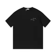 Cross-Border Ceiling High Version Do Home New Classic Internet Celebrity Version Letter Printed Round Neck Men's and Women's Short-Sleeved T-Shirts