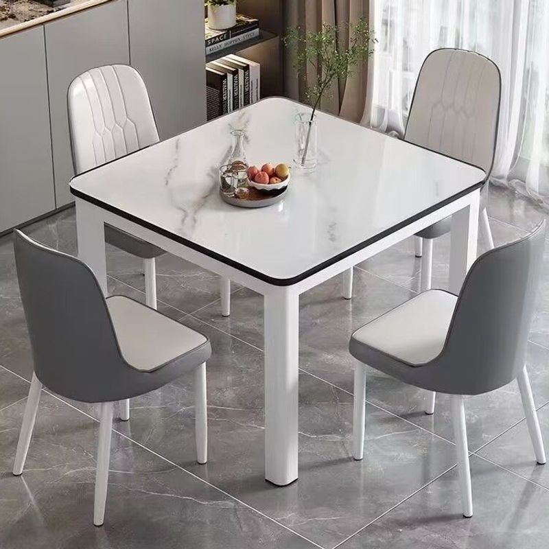 Tempered Glass Dining Table and Chair Set for Small Apartments, Home Dining Table, Guest Dining Room, Kitchen, Fast Food Restaurant Table and Chair Factory