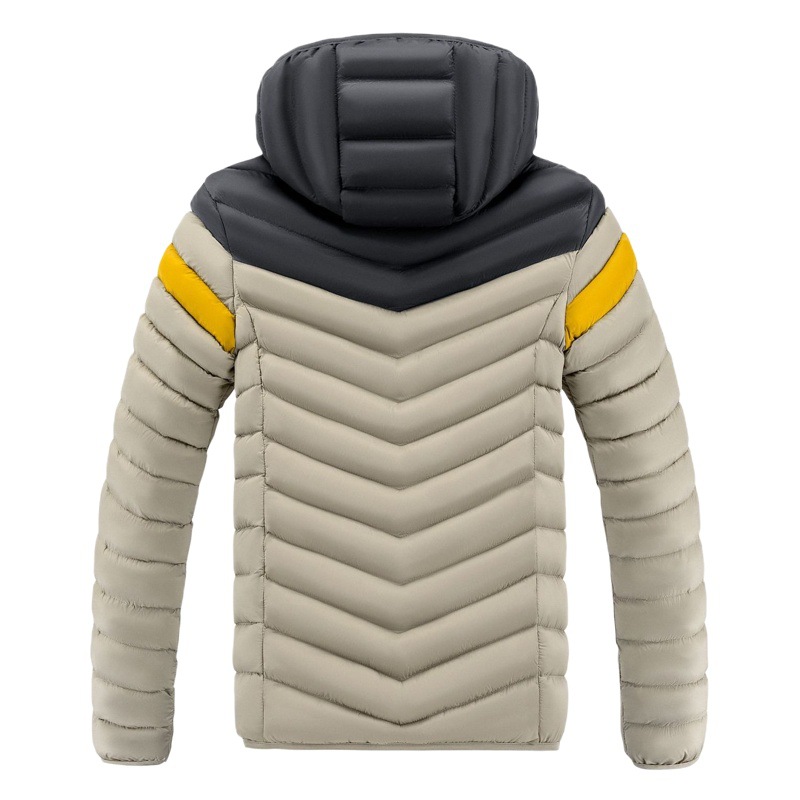 2023 Comercio exterior ligero abajo algodón desmontable sombrero hombres y mujeres misma ropa de algodón acolchado con color casual abrigo de algodón acolchado al por mayor