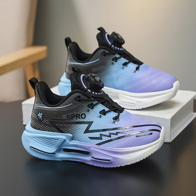 Red Rabbit 8pro zapatos de carreras respirables zapatos deportivos para niños 2025 otoño nuevos zapatos de carreras antideslizantes de carbono para niños