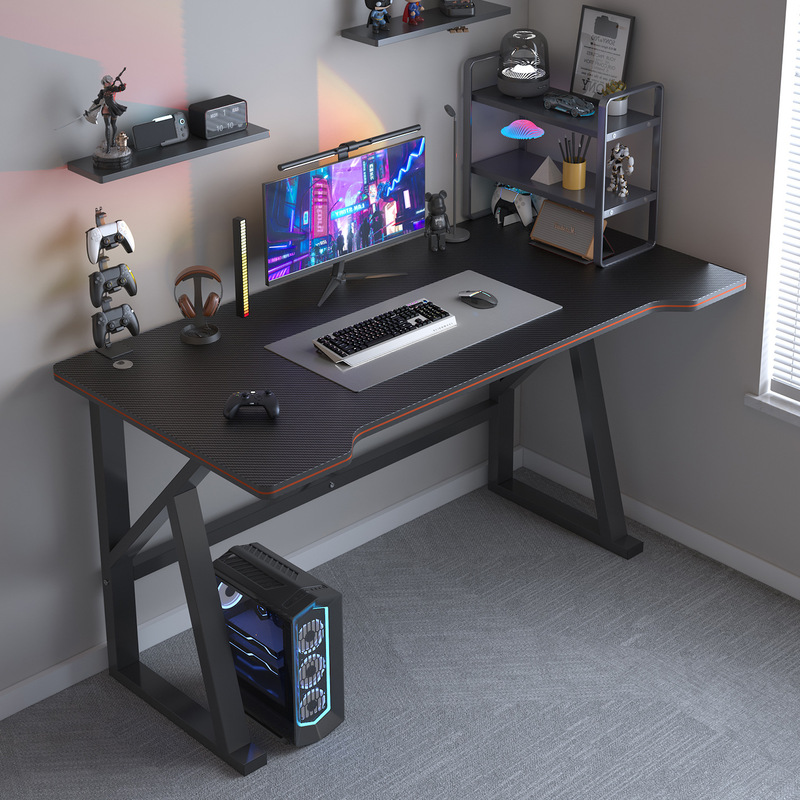 Desktop Table Computer Table Office Desk Home Desk Student Writing Desk K-Shaped Desk Workbench Simple E-Sports Table