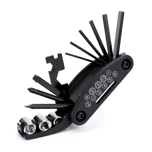Multi-functional bicycle combo tool for life and travel, maintenance and repair, hexagonal combination tool