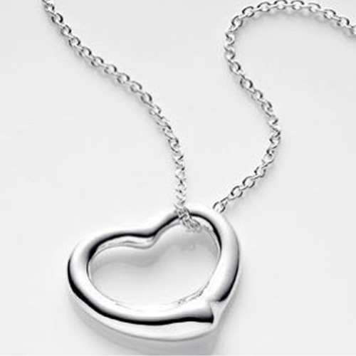 Ins Korean Version Popular Summer New Celebrity Match Heart Necklace Elegant Versatile Trendy Accessory Clavicle Chain Women