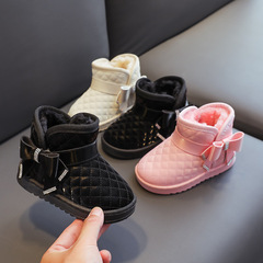 女の子のスノーブーツ外国貿易卸売プラスベルベット肥厚防水滑り止めベビー綿靴秋と冬の新しい暖かい靴子供靴