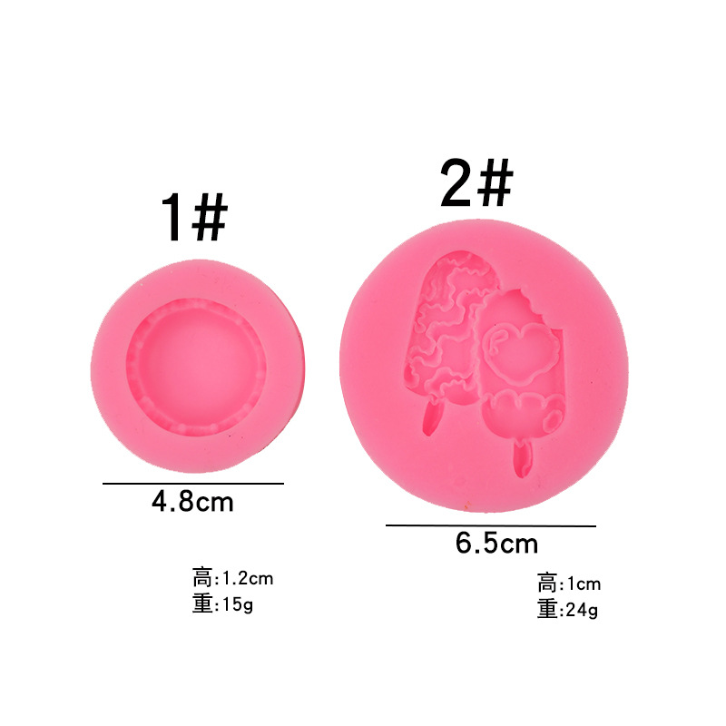 DIY helado paleta molde de silicona solo macaron crema suelo accesorios ultra-ligero arcilla cerámica suave