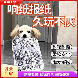 狗狗发声玩具仿真报纸耐咬耐磨解闷神器泰迪比熊金毛宠物用品玩具