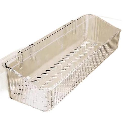 Bathroom shelf without drilling, wall-mounted washbasin storage rack for toiletries and cosmetics