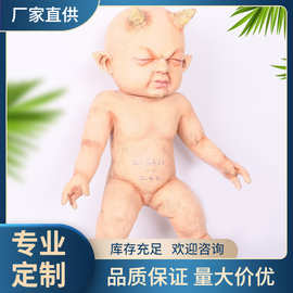跨境万圣节气氛装饰品 可爱的怪兽婴儿娃娃万圣摆件BJ