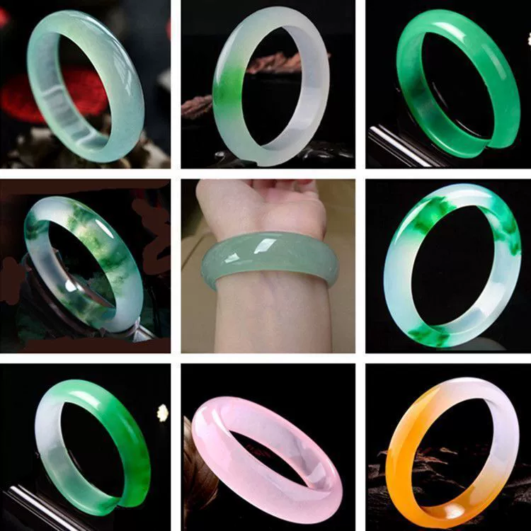 Emerald quartz bracelet jade, ice imitation