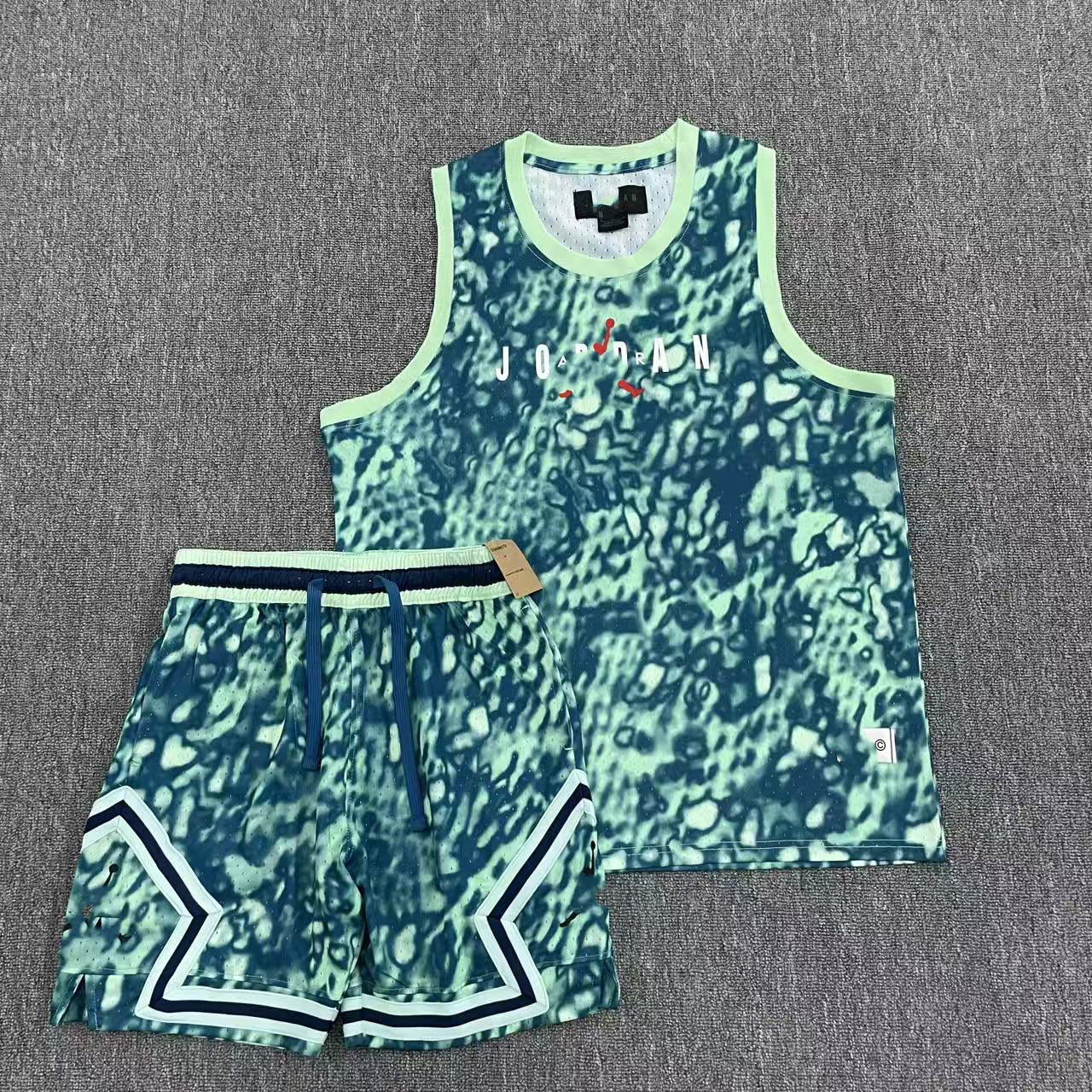 Nuevo chaleco de baloncesto deportivo Flying Man más pantalones cortos secado rápido transpirable relajado diario ocio correr chaleco deportivo image 46