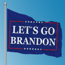 亚马逊热卖LET'S GO BRANDON旗帜90*150cm加油布兰登特朗普横幅