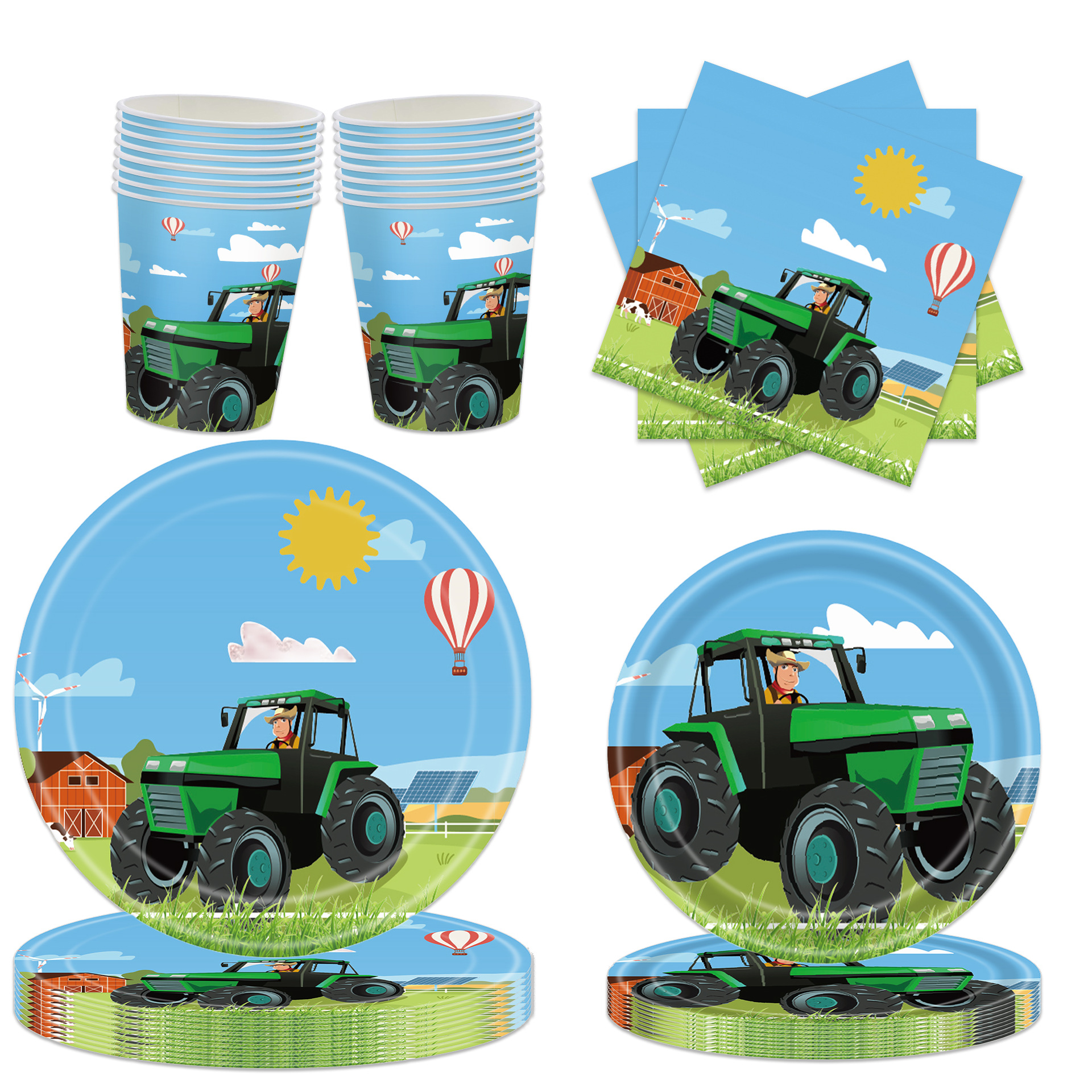Cartoon tractor