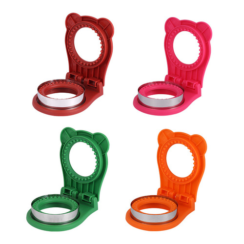 Hand guard stainless steel baking tool round sandwich cutting mold cake biscuit toast sandwich pocket bread mold