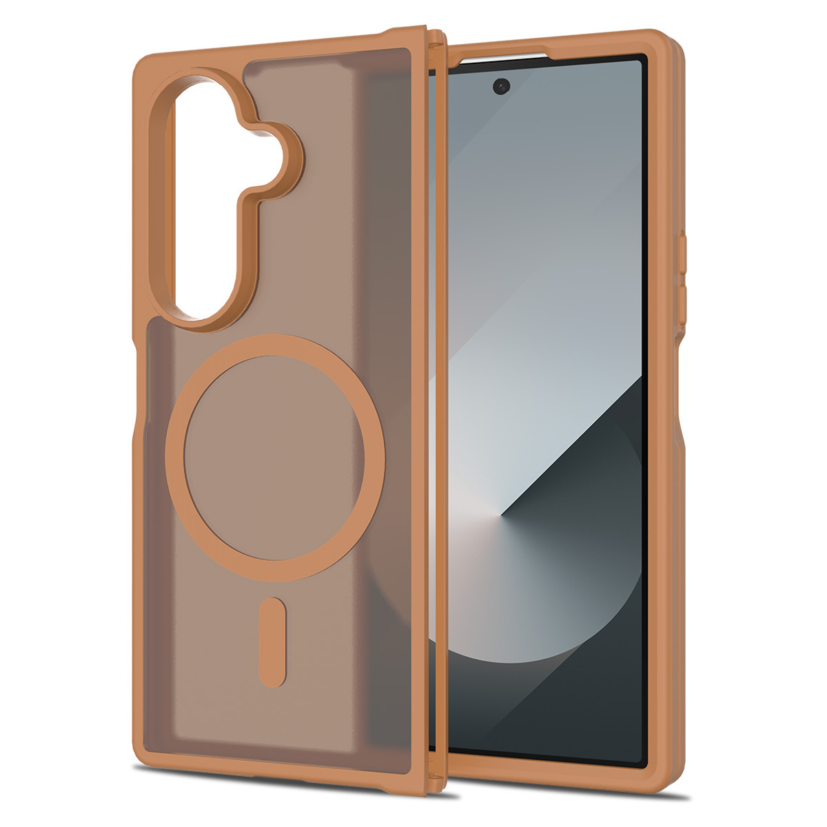 Magnetic Matte Semi-transparent Phone Case For Samsung Galaxy Z Flip_voghion.com