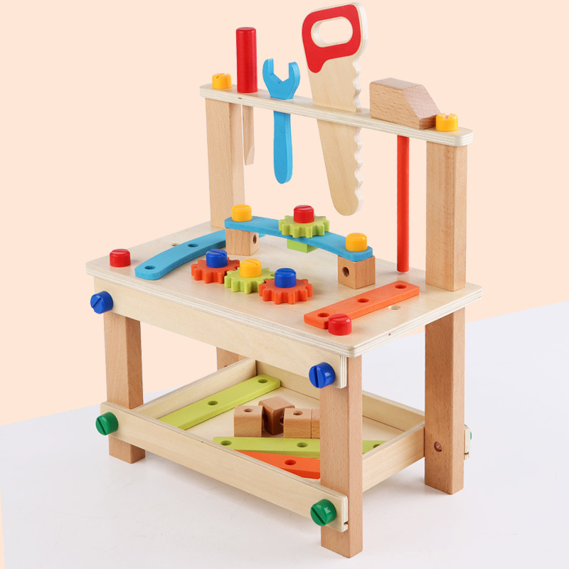 Transfronterizo Montessori Niños DIY Luban silla tuerca de desmontaje manual de montaje de la herramienta de montaje de juguetes educativos multifuncionales