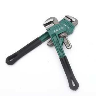 Factory Customized American Plastic Dipped Heavy-Duty Pipe Wrench Repair Tool Pipe Wrench Mechanical Repair Pipe Wrench