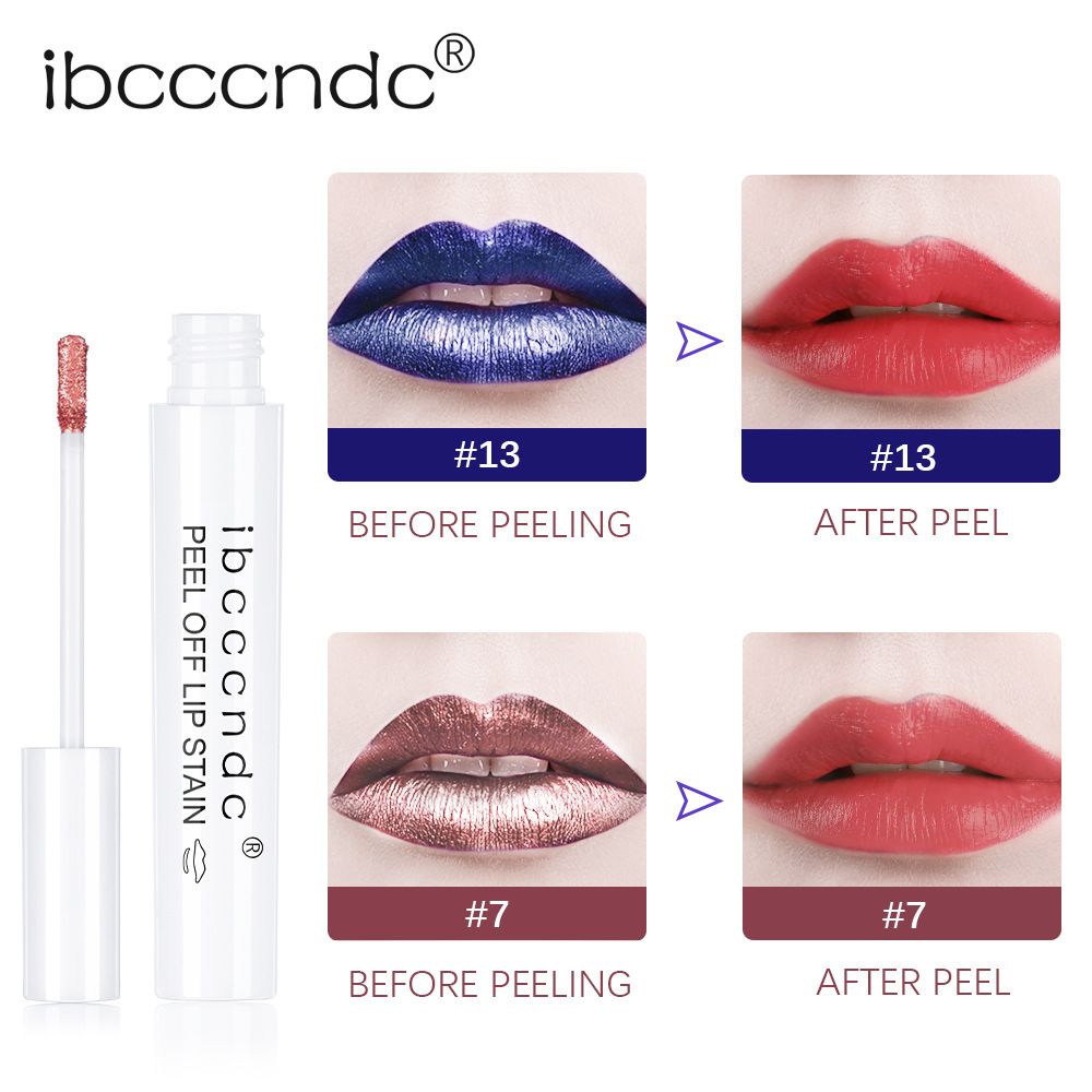 Carina Ibcccndc Tear Pull Color Set Rouge à lèvres Lip Glaze, un spray, décoloration, tasse non restante, rouge à lèvres multicolore_voghion.com