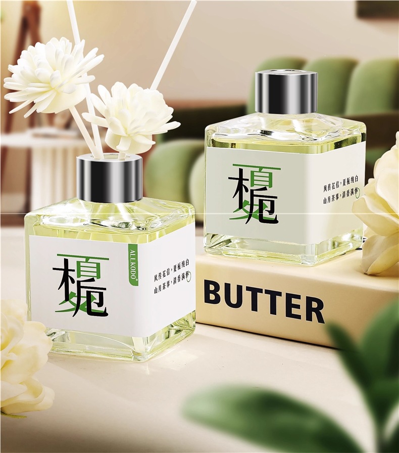 Tea-scented aromatherapy for home use in the bedroom, long-lasting fragrance, odor eliminator, gardenia freshener, bathroom perfume, toilet deodorizer