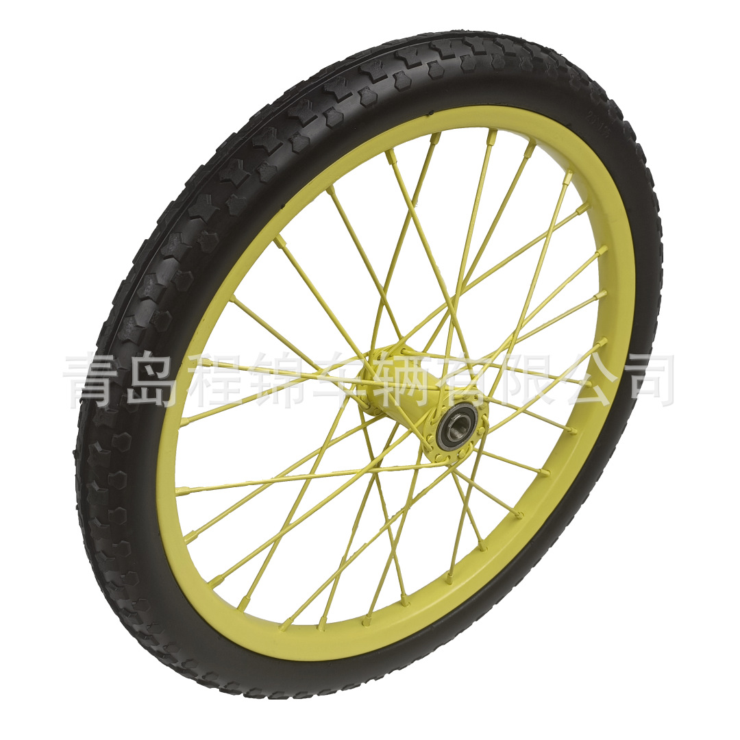 20X1.95英寸pu发泡免充气轮胎手推车轮胎