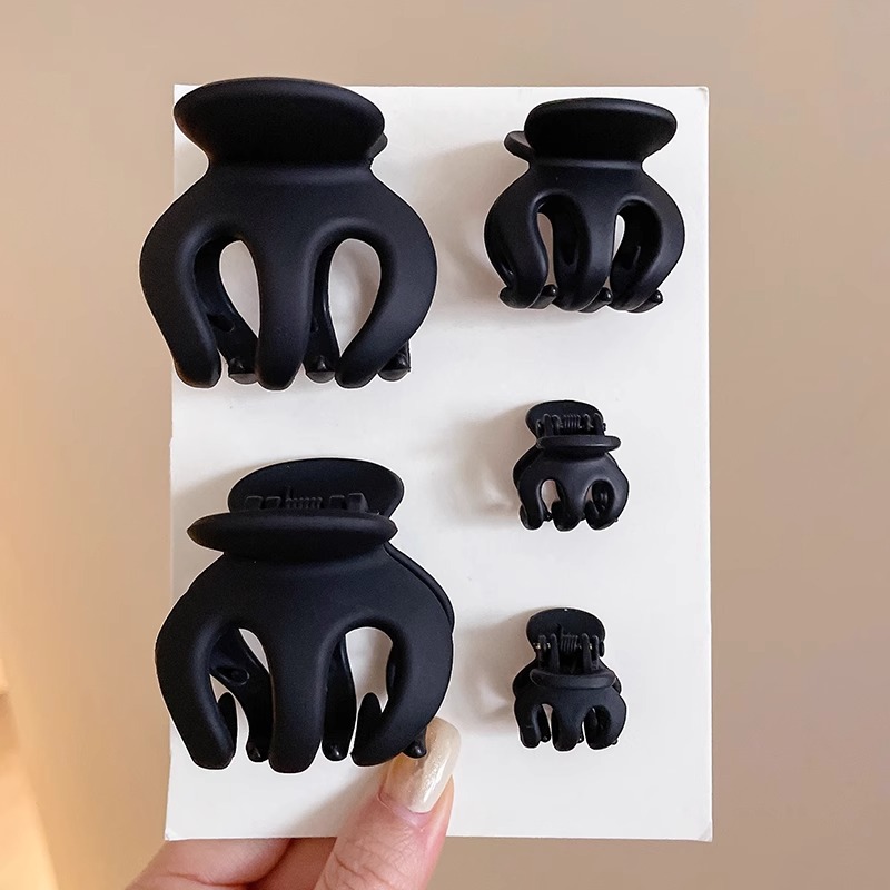 Horquilla de calabaza esmerilada de alta calidad, temperamento femenino, pinza de agarre grande, parte posterior de la cabeza, pinza de tiburón, clip de tiburón, tocado, horquilla