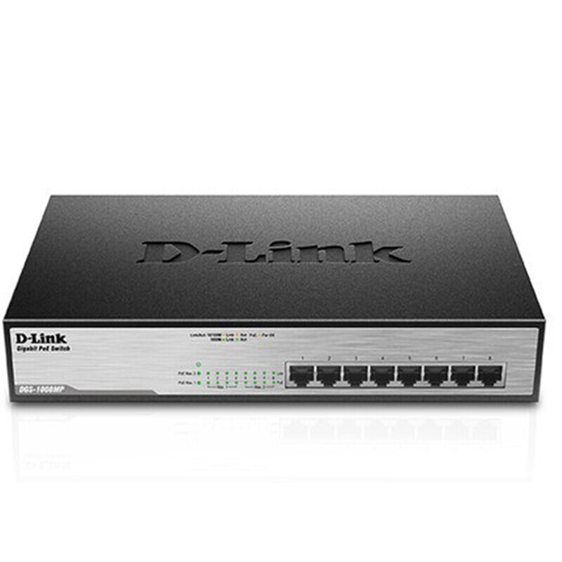 友讯网络（D-LINK）DGS-1008MP 以太网8口千兆  POE供电 交换机 