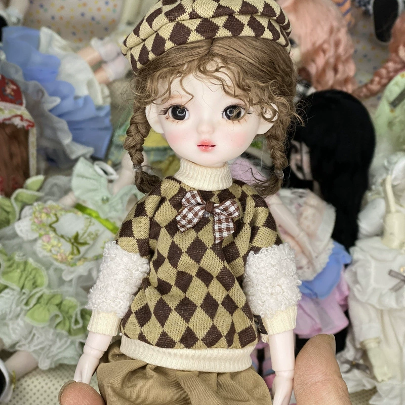 6 точек Домашний BJD30 см сустав mjd кукла Макияж кукла 3D реальный глаз девочка игрушка наряд кукла