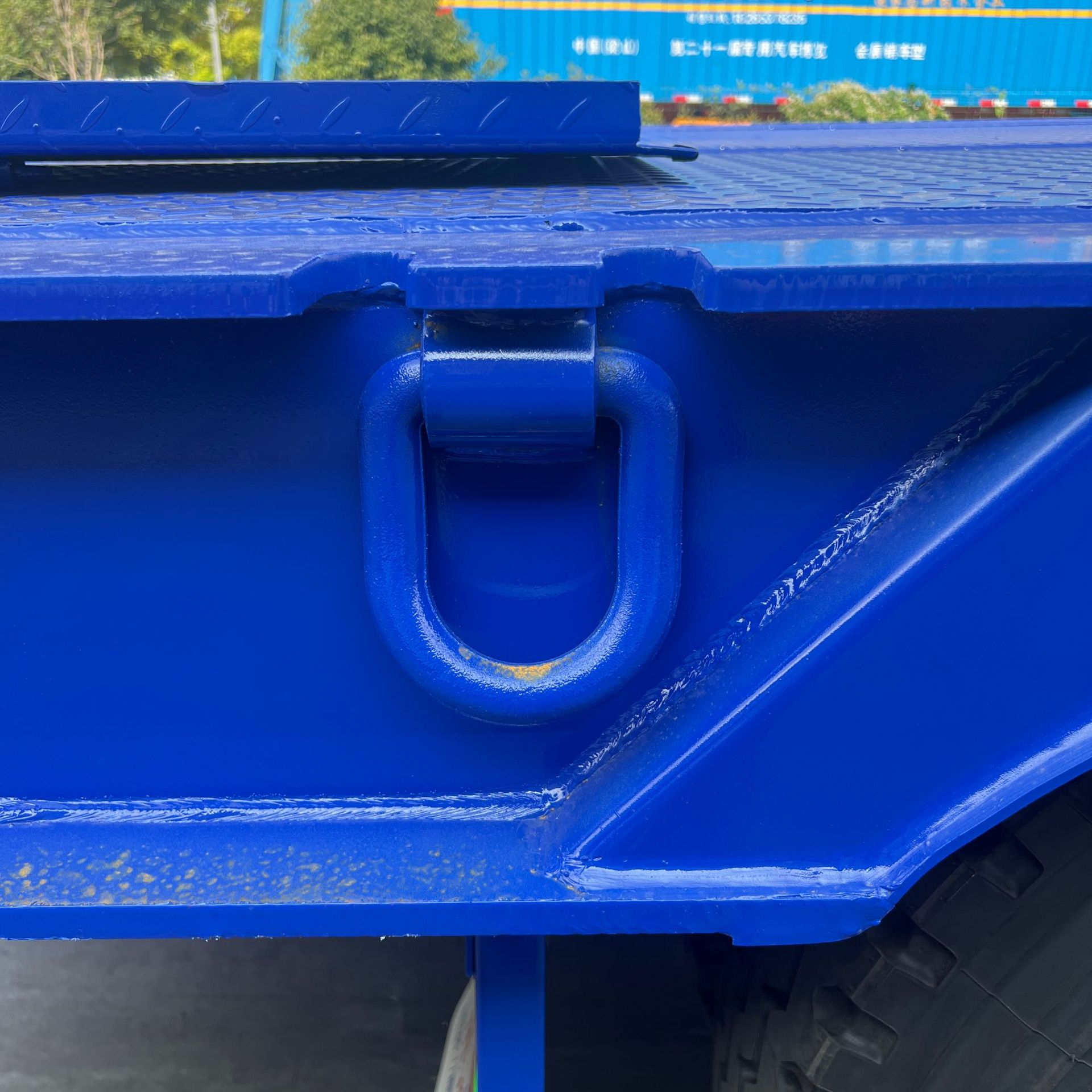 Source Factory Export Wholesale Cross-Border Sales of Large Tow Trailers, Heavy-Duty Folding Goose-Neck Large Item Transport Semi-Trailers
