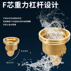 40 Water Seal 50 Anti-Odor Wide Mouth Anti-Backflow Gravity Magnetic Magnetic Levitation T-Type Suitable for Submarine Floor Drain Core