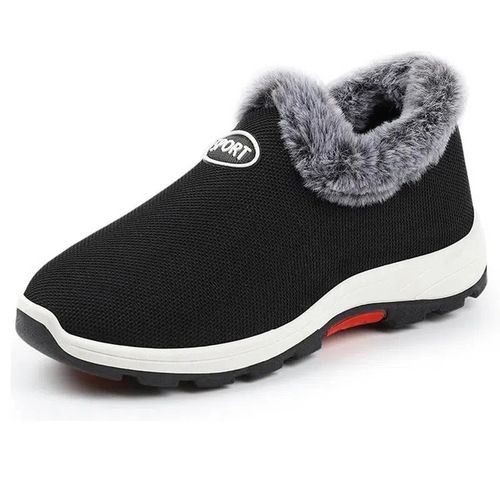 Winter warm women's cotton shoes with extra padding and thickness, soft-soled comfortable cotton boots for middle-aged and elderly, old Beijing mother shoes, snow boots