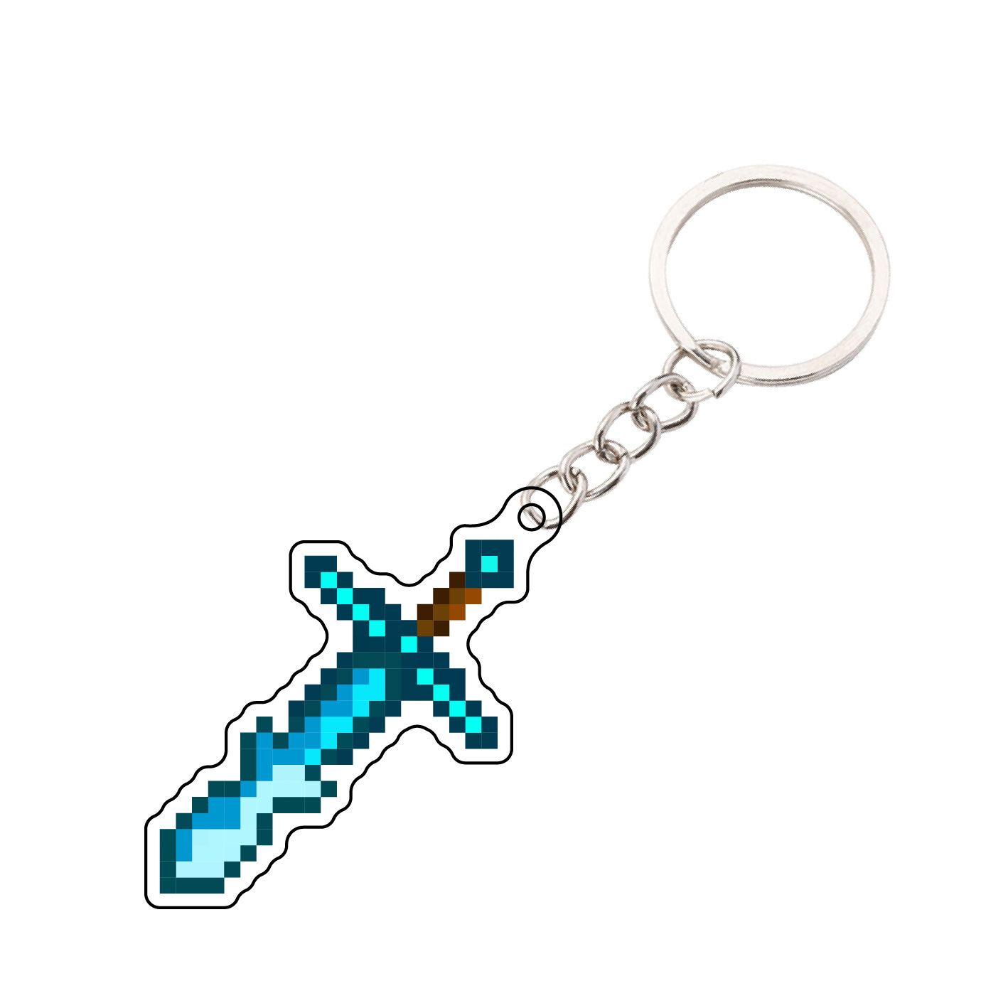 Mi mundo perimetral Minecraft llavero inmortal totem encantado oro manzana acrílico colgante regalo image 25