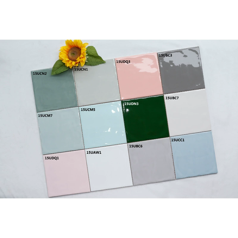 150*150 Темно-зеленый порошок синий серый фиолетовый синий яркий матовый вогнуто-выпуклая волновая поверхность торговый центр Ресторан Стена маленькая плитка