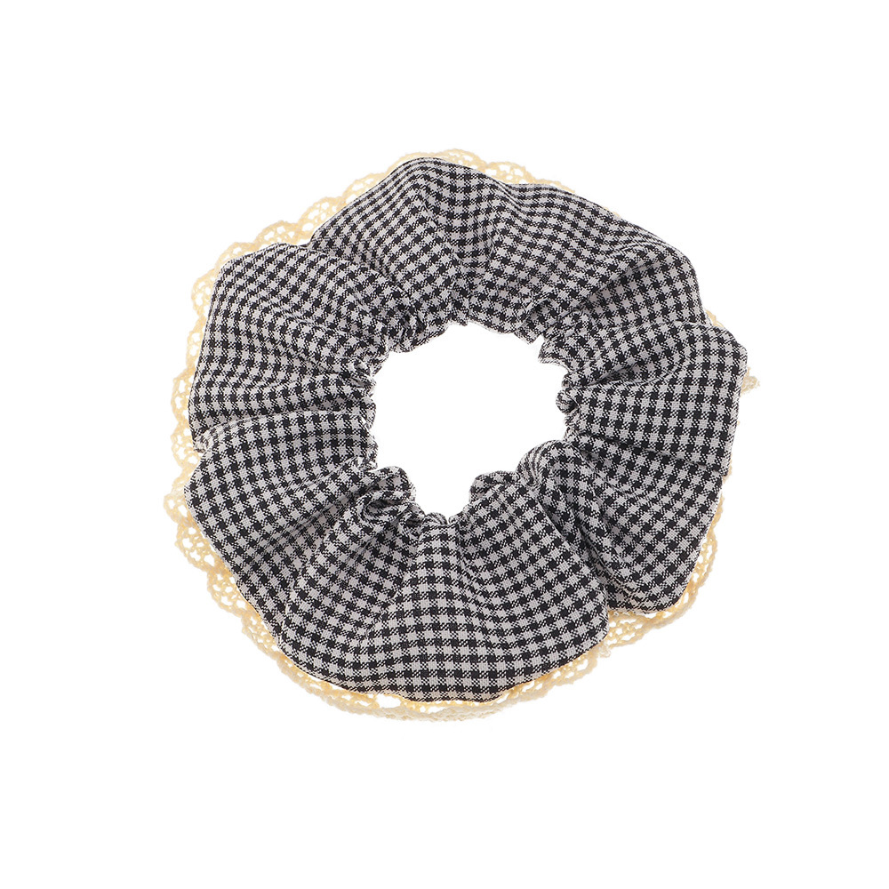 Wholesale Korean Lace Lattice Hair Scrunchies display picture 9