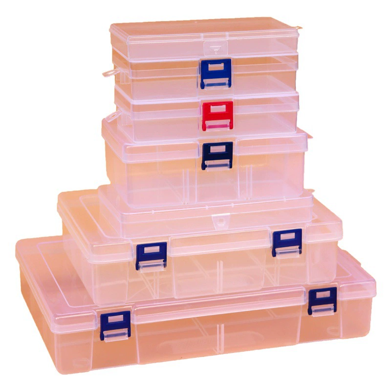 Прозрачный замок пластик PP пустая коробка цифровых компонентов упаковка ювелирных изделий маленькая коробка аксессуары Отделка Коробка для хранения маски