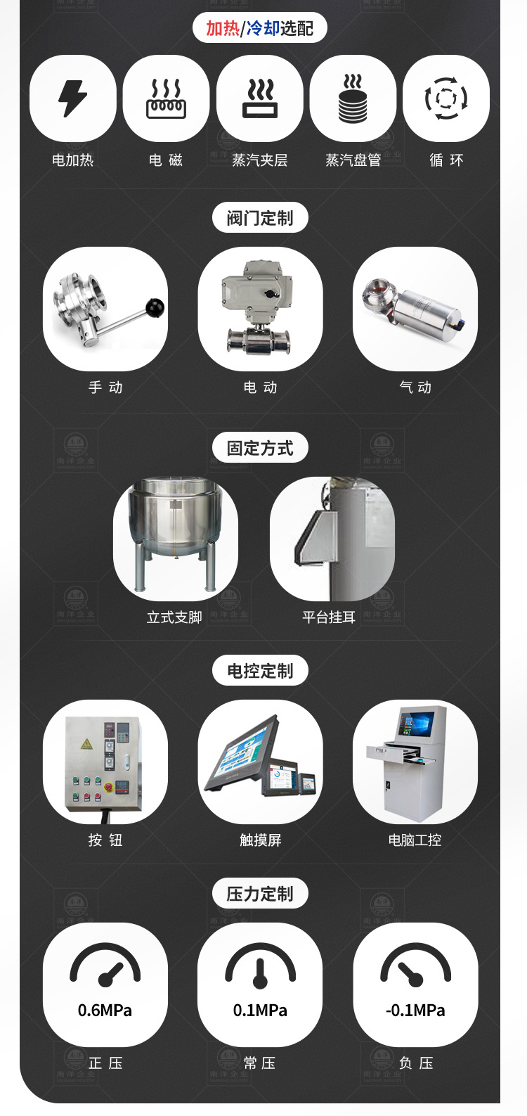 南洋搅拌桶——粉体储罐，真空上料_0