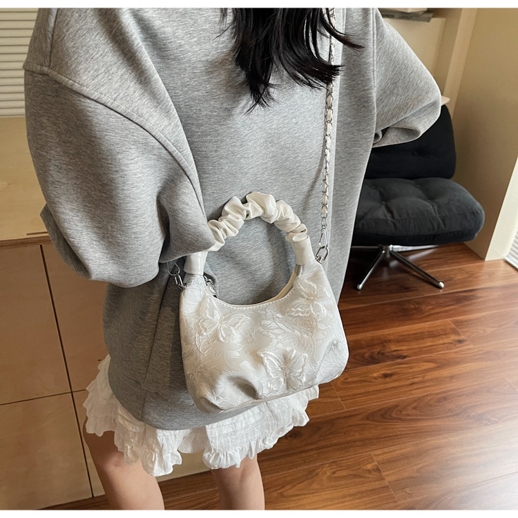 New Chinese-style embroidered bag for women, 2025 new summer commuting crossbody bag, niche ancient-style hand-held bucket bag undefined